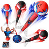 Spider Rocket Launcher For Kids, 4 Spider Rockets With Web Air Pump, Stomping Launch Up Toys, Indoor/Outdoor Spider Toys Gifts F