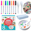 Irwpitw Magic Drawing Pen Bundle, 8 Colors Magical Water Painting Pens For Kids, Kiddies Create Magic Pen Floating Ink Drawings