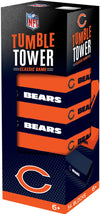 MasterPieces Game Day - NFL Chicago Bears - Officially Licensed Tumble Tower, Real Wood Blocks