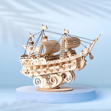 Rolife 3D Wooden Puzzles Model Kit For Adults To Build, Wooden Model Ship Series Sailing Ship Building Model Kit, Diy Crafts Hob