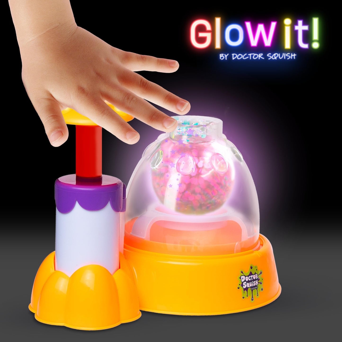 Doctor Squish Glow in The Dark Squishy Pack Refills - DIY Neon Squishy Making Kit for Creative Fun