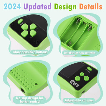 X-Joykids S4S Handheld Game For Kids Ages 4-8, Portable 142 Classic Mini Games 2.5'' Lcd Screen Arcade Gaming System Birthday Xmas Present For Children-Green