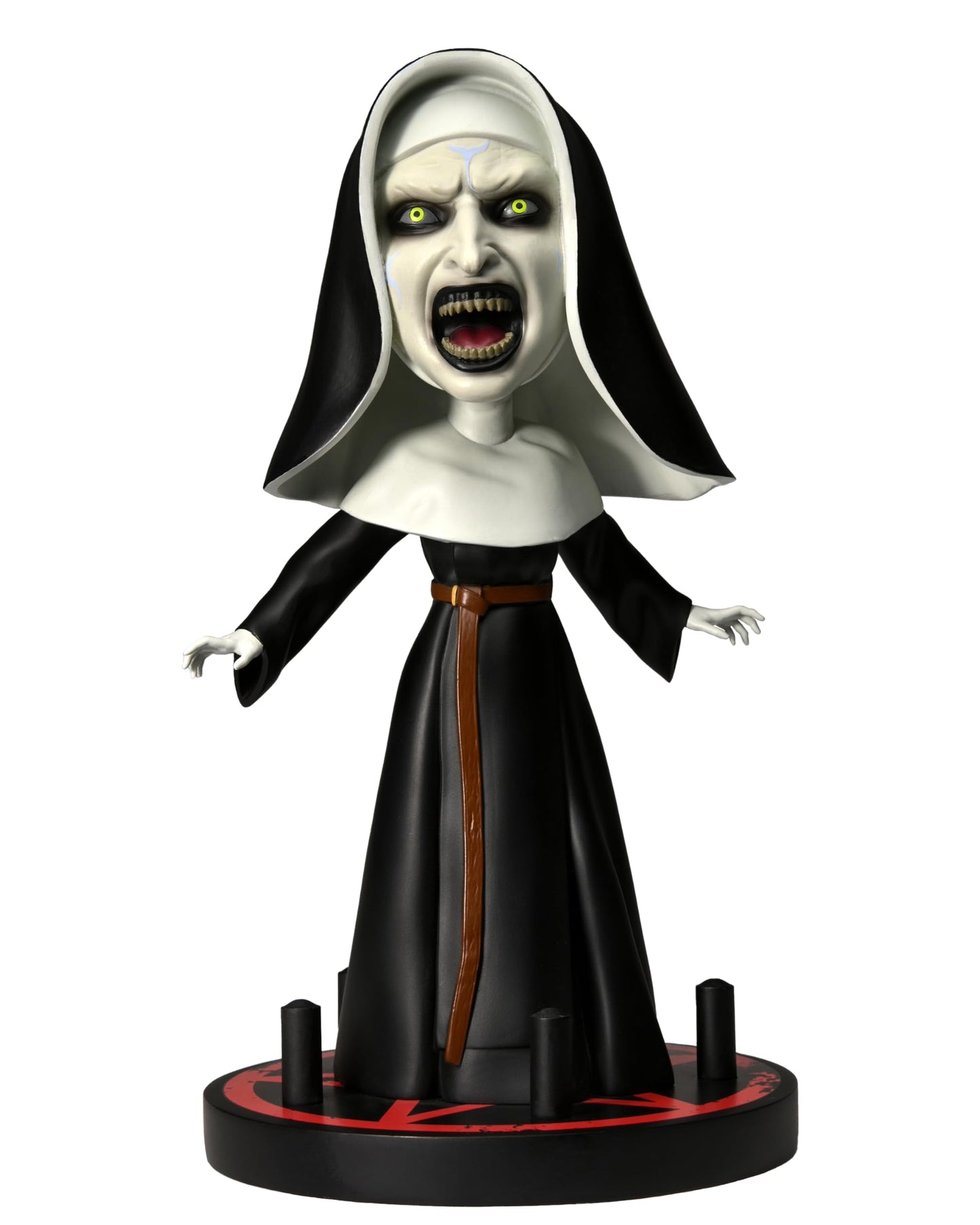 NECA The Conjuring Universe The Nun |Collectible Horror Movie Officially Licensed Figure, Head Knocker Hand-Painted, 8.5 Tall