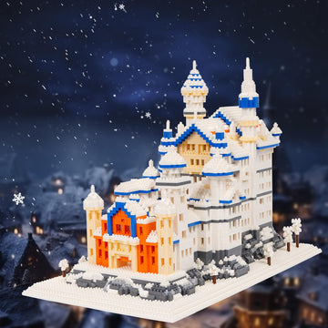 Geniteen Building Block Set, Famous World Architecture Model Micro Building Blocks Neuschwanstein Castle Creative Building Blocks 4200 Pcs