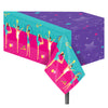 2 Pcs Gymnastics Party Tablecloth Gymnastics Tumble Plastic Tablecloth Gymnastics Birthday Party Supplies Disposable Table Cover
