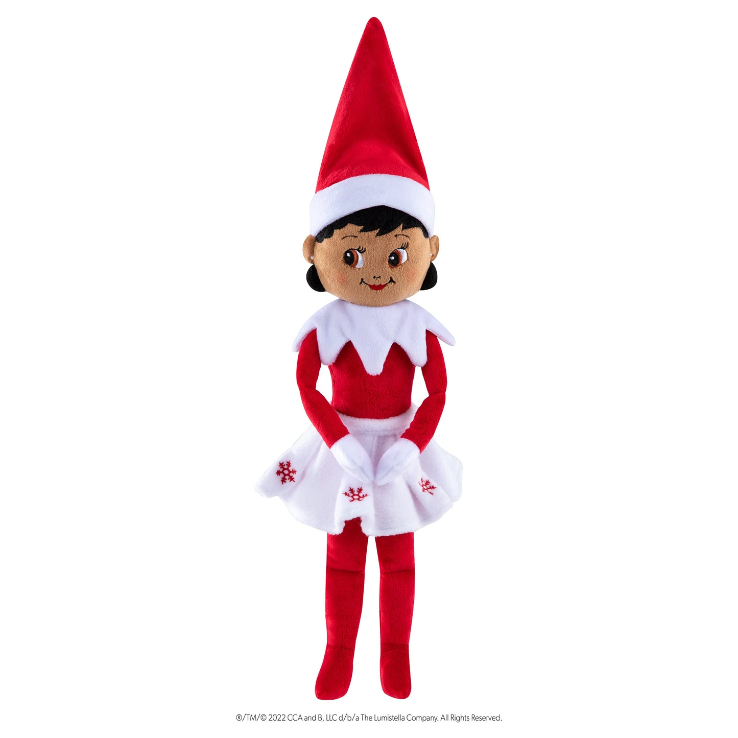The Elf On The Shelf Plushee Pals - 17-Inch Scout Elf Plush Toys - Huggable And Lovable Brown Eyed Girl Stuffed Elf Plush