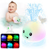 ?2024 Upgraded?Baby Bath Toys, Whale Bath Toy Sprinkler, Light Up Bath Toys For Kids Ages 1-3, Toddler Baby Toys 6-12 12-18 Mont
