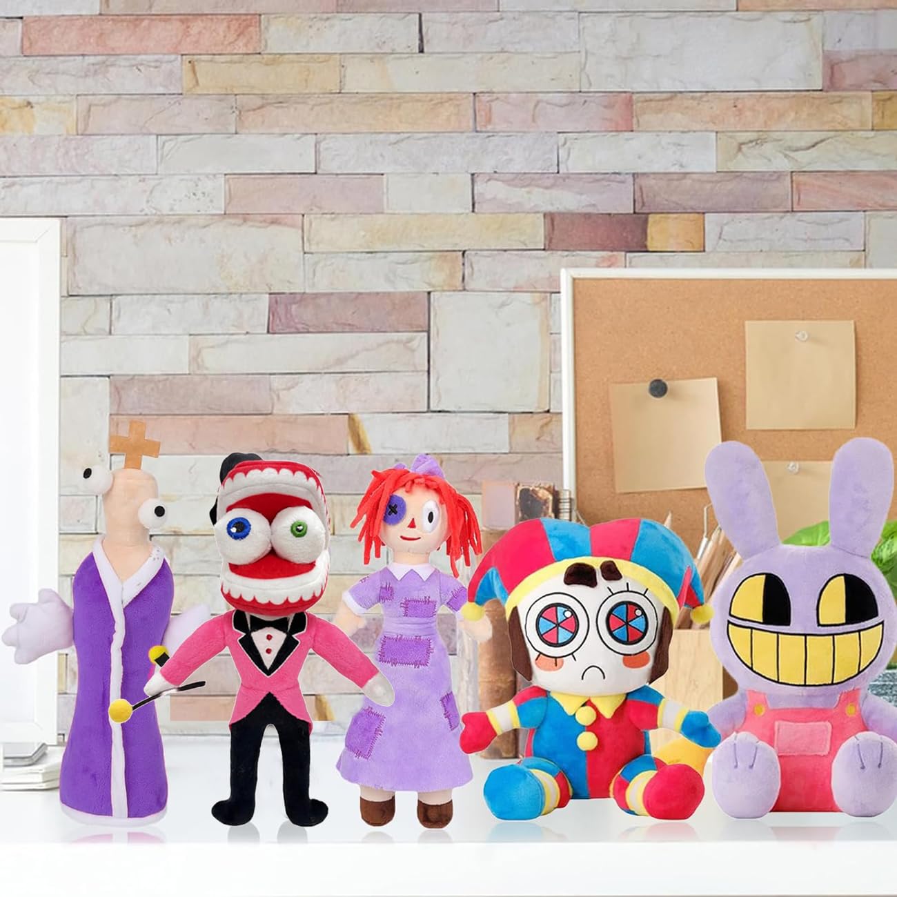 Vaoux 6 Pcs Digital Circus Plush Toy,The Amazing Plushies Toy,Stuffed Animal Plushie Doll Gift For Kids And Fans.