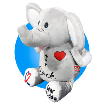 Scar Buddy Stuffed Animal - Personalized 17'' Heart Surgery Recovery Gift - Gifts For Open Heart Surgery - Custom Scar Buddy - H