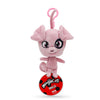 Miraculous Ladybug Kwami Lifesize Daizzi Plush Toy - 5" Pink Soft Stuffed Animal with Glitter Eyes, Model M13014