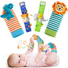 URMYWO Wrist Rattles for Baby - Rattle Socks - Foot Finder Set - Baby Toys for 0-12 Months Infant - Newborn Essentials - Early L