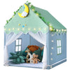 Wilwolfer Kid Tent With Mat, Star Lights - Kids Play Tents For Toddlers Kids Tents Indoor Playhouse - Princess Tent For Girls Toy House Gift (Green With Mesh)
