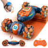 QXHOL Gesture Sensing RC Stunt Car - Boys Toys Age 6-8-12, 4WD Hand Controlled Remote Control Twist Car with Light & Music, Cool