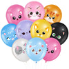 Censen 45 Pcs Cat Balloons 12 Inch Cat Latex Balloons Birthday Decorations Pets Theme Party Supplies for Animal Party Decoration
