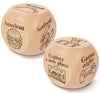 Jchcamry 2 Pcs Anniversary Wooden Food And Activity Date Night Decision Dice Decider Valentines Day Gifts For Him Her Christmas