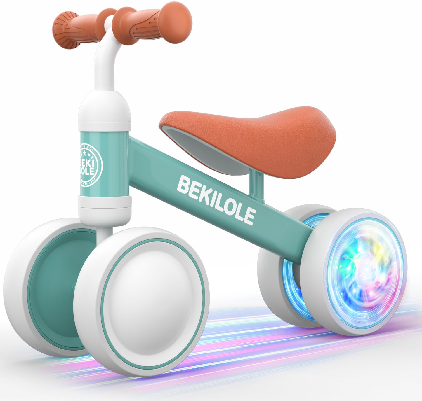 BEKILOLE Colorful Baby Balance Bike Toys for 1 2 3 Year Old Boys Girls Gifts, 12-36 Month Toddler Balance Bike, First Riding on