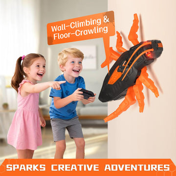Honsheng Wall Climbing Toy Remote Control Cockroach That Can Climb on Walls RC Robot Kids Toys for Kids Boys & Girls Ages 4 & Up