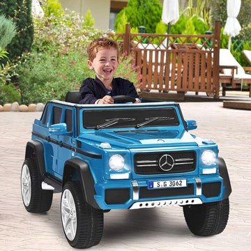Olakids Kids Ride On Car, Licensed Mercedes-Benz Maybach G650S With Remote Control, 12V Battery Powered Electric Vehicle Driving