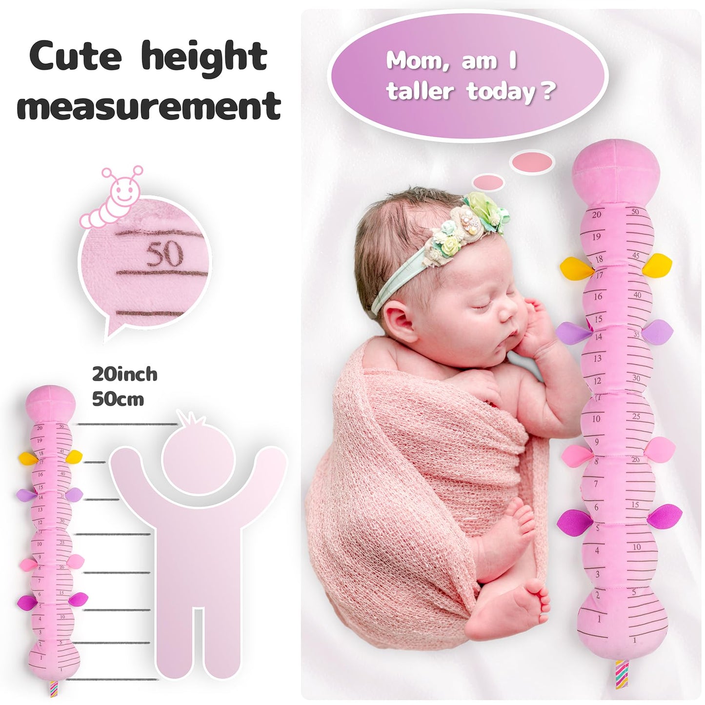 Turkids Infant Baby Musical Stuffed Animal Activity Soft Toys With Multi-Sensory Crinkle, Rattle And Textures For 0-3-6-12 Month