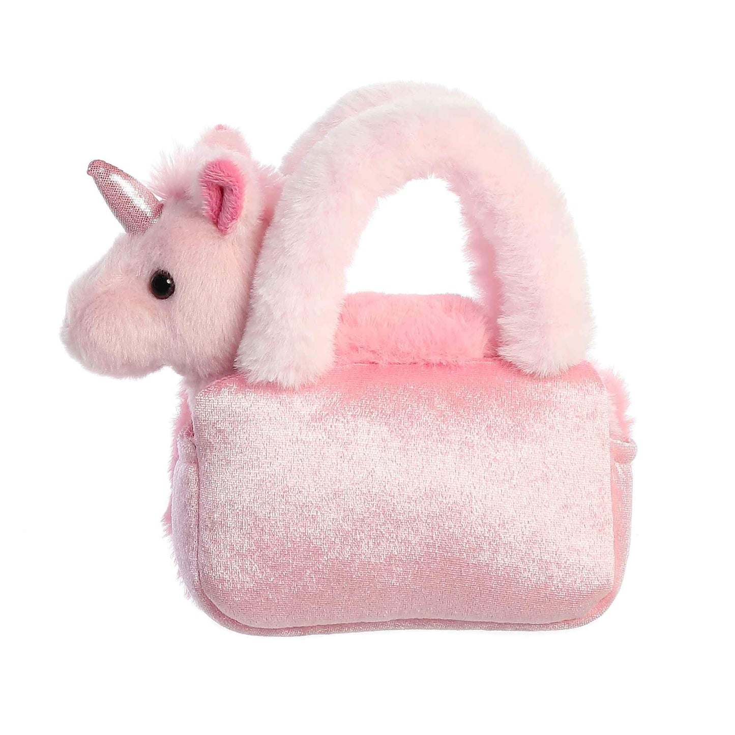 Aurora® Fashionable Fancy Pals™ Plushy Pink™ Stuffed Animal - On-The-Go Companions - Stylish Accessories - 6 Inches