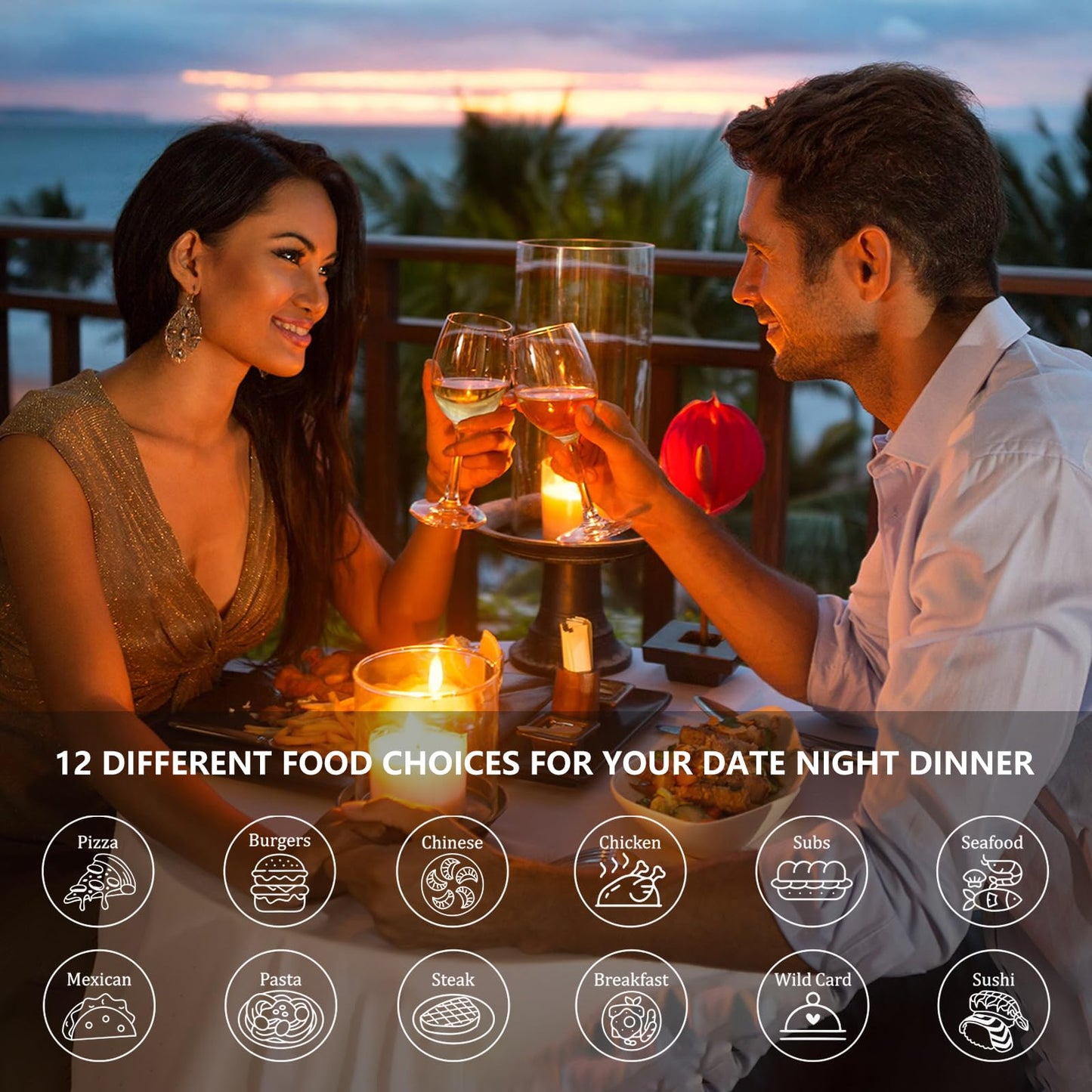 Iron Gifts for 6th Anniversary Wedding Gifts for Husband Wife Women Men Date Night Gifts for Couple Him Her 2 Pcs Food Decision