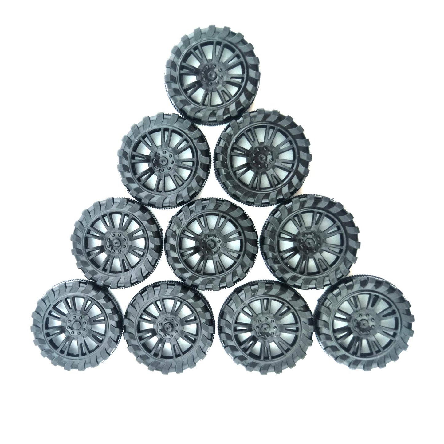 Eudax 300 Pcs 30Mmx8Mm Plastic Roll 2Mm Dia Shaft Toys Wheel And 2Mmx100Mm Stem Shaft Round Rod Axles For Diy Toy Rc Car Truck Boat Helicopter Model Part Building Projects (Black)