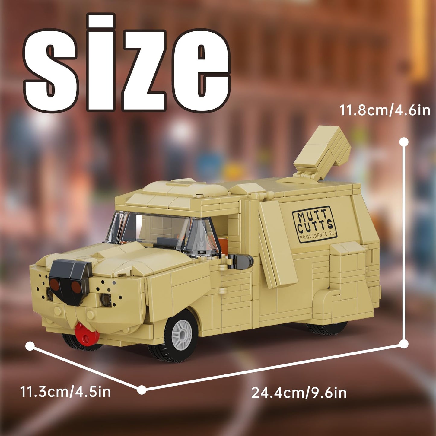 Vlotvfp Dumbs Car Building Blocks Set, Dumber City Van Car For Kids Toy Vehicles Building Toys Model, Compatible With Lego, Diy