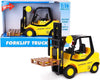 Toyland® Friction Powered Forklift Pallet Truck - 23cm, Yellow, 1:16 Scale, Lights & Sound, Ages 3+