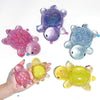 4 Pcs Taba Squishy Cute Animals Toys - Turtle Stress Relief Fidget Sensory Toys Soft Silicone Squeeze Kits for Teens Children mature-themed (Purple Blue Red Yellow)