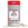 Hygloss Colored Sand for Crafts - 1 lb Bottle, White - Vibrant Colorful Fine Sensory Play Sand Art Kits for Kids - Classroom Act