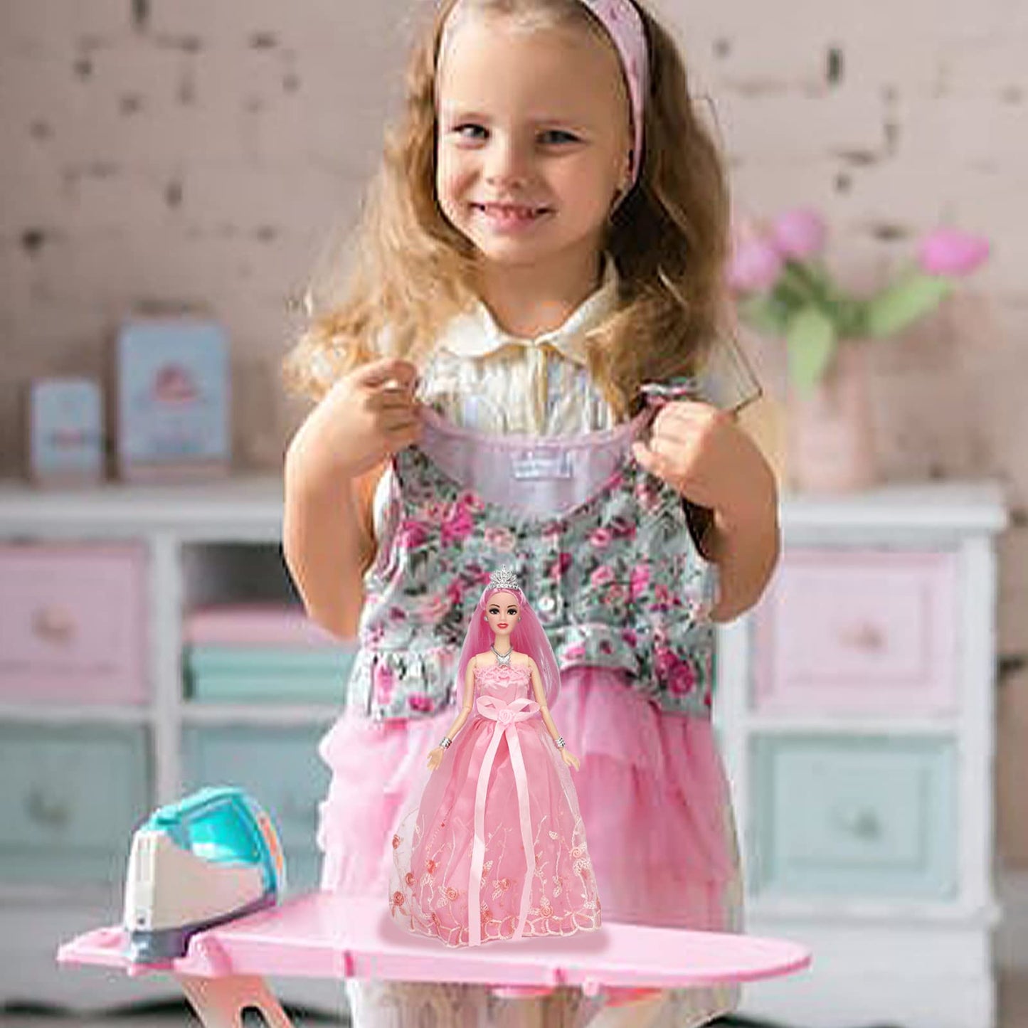 Onest 5 Sets 11.5 Inches Princess Girl Dolls Include 5 Pieces Girl Princess Dolls, 5 Pieces Handmade Doll Clothes, 5 Pairs Of Doll Shoes