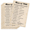 80Th Birthday Party Games, Music Of 1944 Games, Birthday Party Supplies For Adults, Fun 1944S Party Game,Pack Of 30 Cards