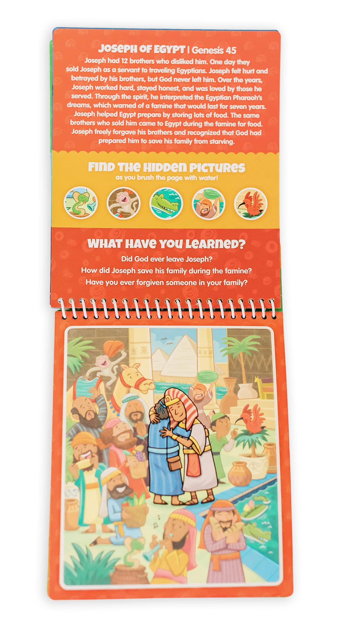 Kangatoys Aqua Brush Old Testament #2 Color With Water Activity Book, Bible School, Preschool, Elementary, Primary, Christian, R