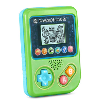 LeapFrog Preschool Game and Go Handheld Video Game Toy, Green, 4.1" x 5.6", Plastic, Model 80-621200