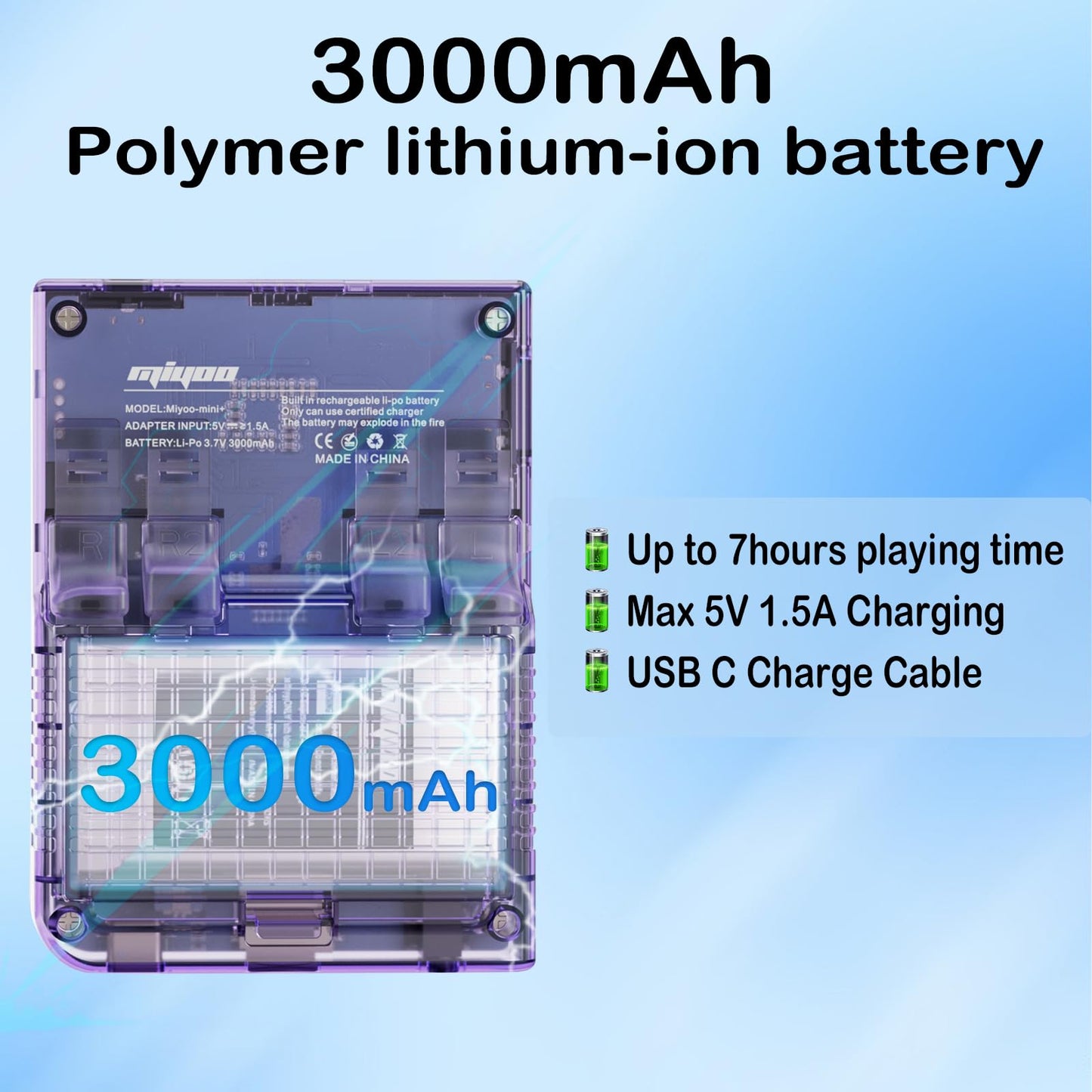 Miyoo Mini Plus Retro Game Console,3.5 Inch Ips Classic System Retro Video Games Consoles,With 128G Tf Card And Wireless Networt