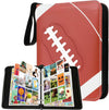 900 Pockets Trading Card Binder, Football Card Binder Album, Rugby Card Collector Album, Pu Leather Card Collector Folder For Mt