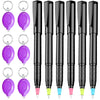 klumuke Invisible Ink Pens with UV Light, Magic Spy Pens with Mini UV LED Keychain Flashlights for Secret Messages, Disappearing