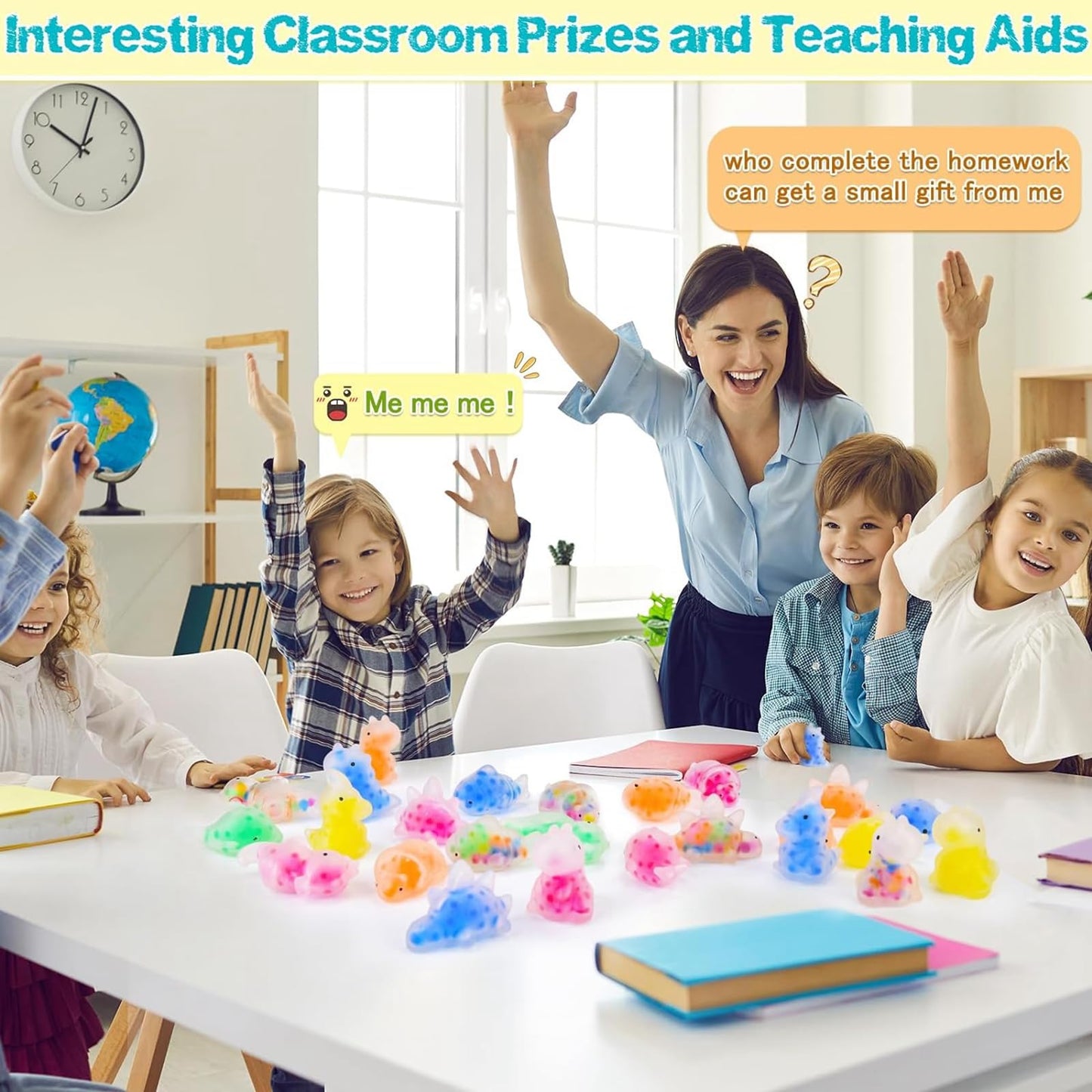 Leehur 48Pcs Kawaii Squishies Mochi Squishy Toys For Party Favors Goodie Bags Stuffers, Stress Reliever Anxiety Squeeze Squishy