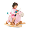 B. toys Unicorn Rocker - Wooden Ride-On Toy for Toddlers, Multi-Color - Classic Rocking Horse for Kids 18 Months + - Rodeo Rocker Cleo