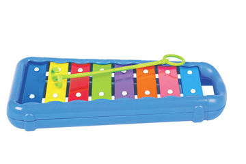 Halilit Hohner Kids Glockenspiel - 8 Bar Multicoloured Plastic Toy, Model HMX3008B