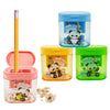 Funblast Kawaii Panda Pencil Sharpener - Set Of 4 Pcs Sharpener For Kids With Two-Holes, Stationery Items Aesthetic, Stylish Sha
