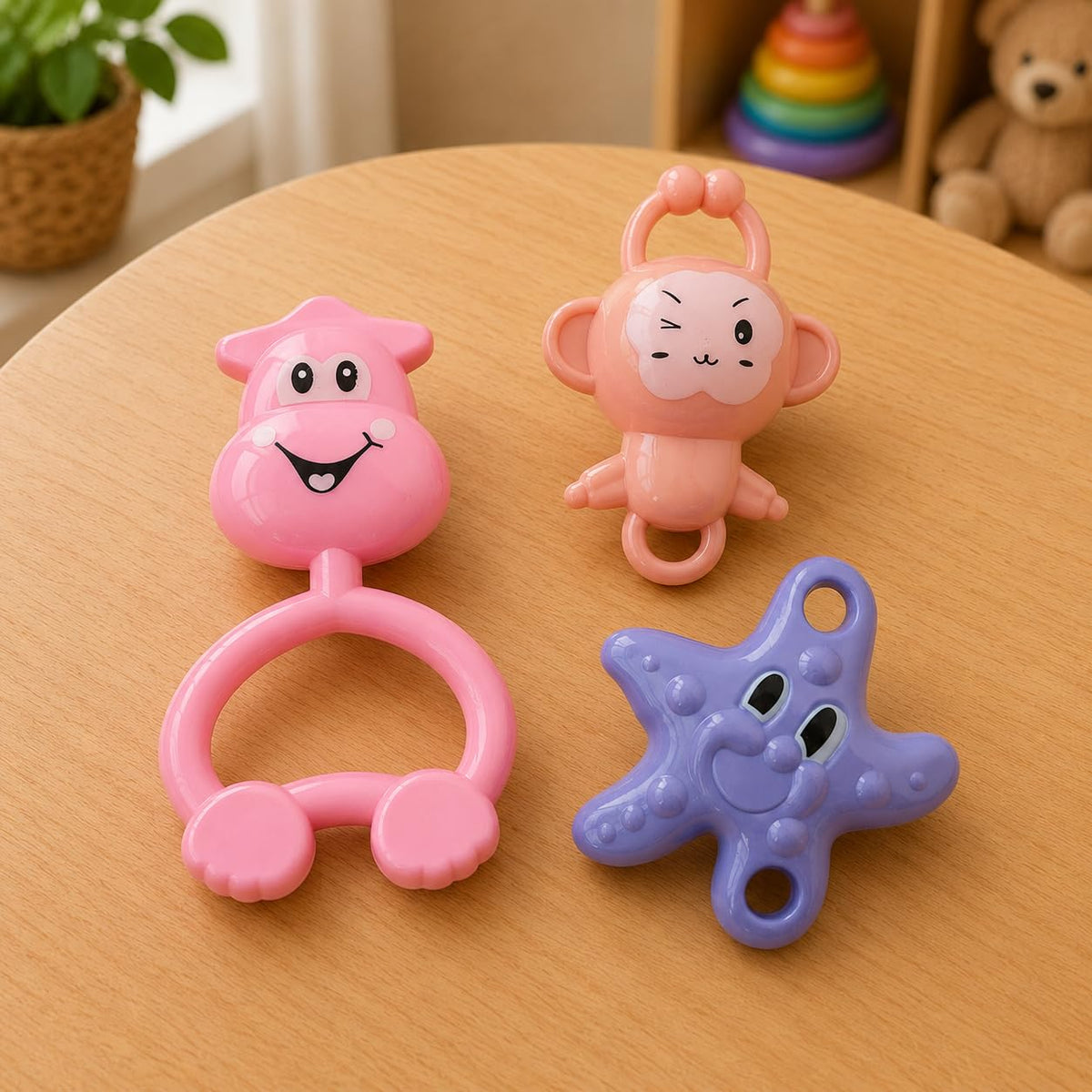 Baby Rattle Set For Newborns | Lightweight BpaFree Infant Rattle Toys | Easy Grip Sensory Rattles For 012 Months | Early Devel