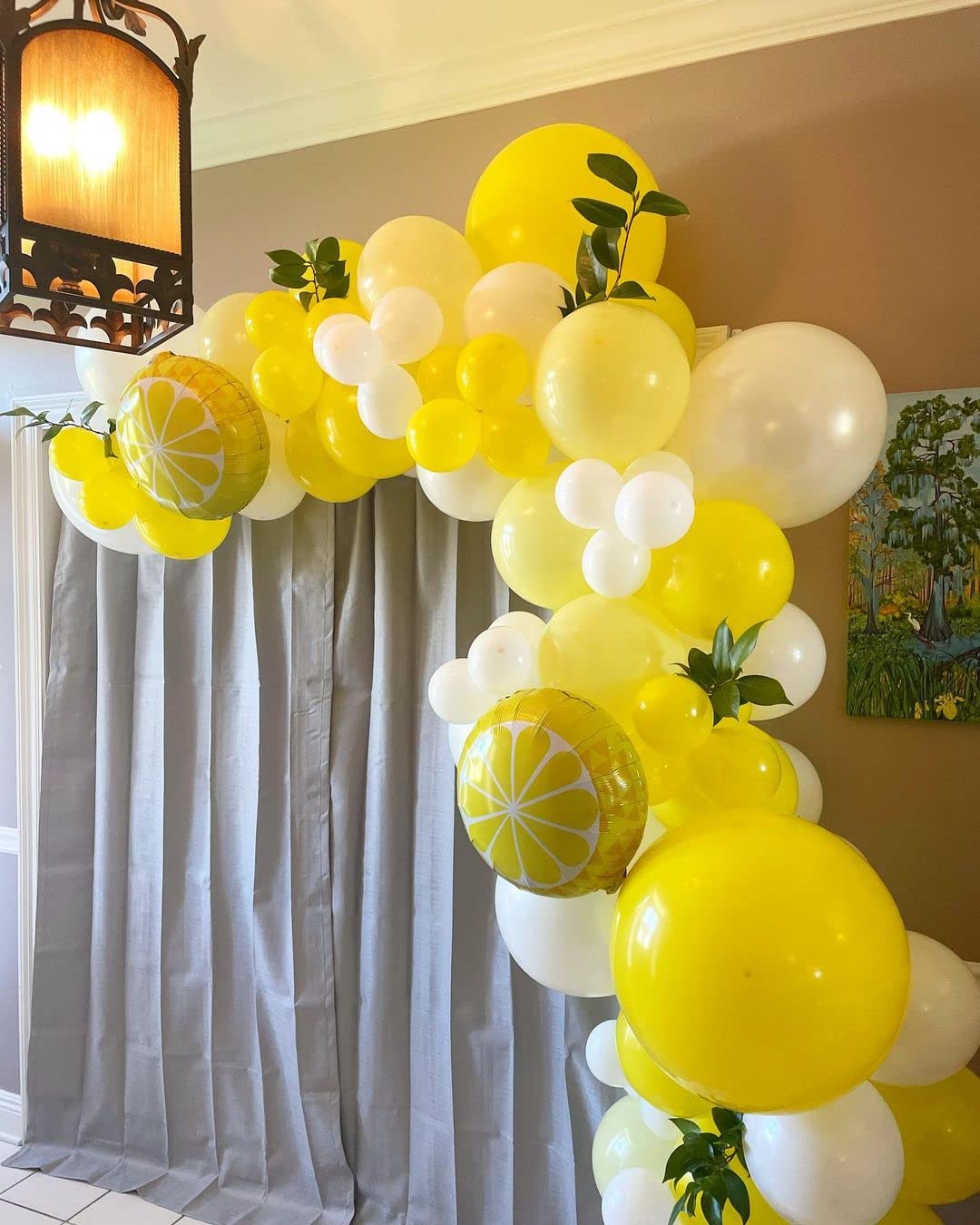 Yellow Balloons Garland Kit, 102Pcs Pastel Yellow White Gold Confetti Balloons With 18 + 12 + 10 + 5 Inch For Sunflower Honey Be