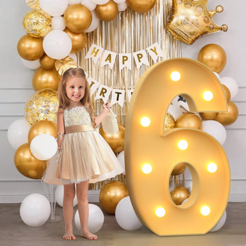 Imprsv 3Ft Marquee Light Up Numbers, Mosaic Numbers For Balloons, Number 6 Balloon Frame, Marquee Light Up Letters, Sweet 16 Bir
