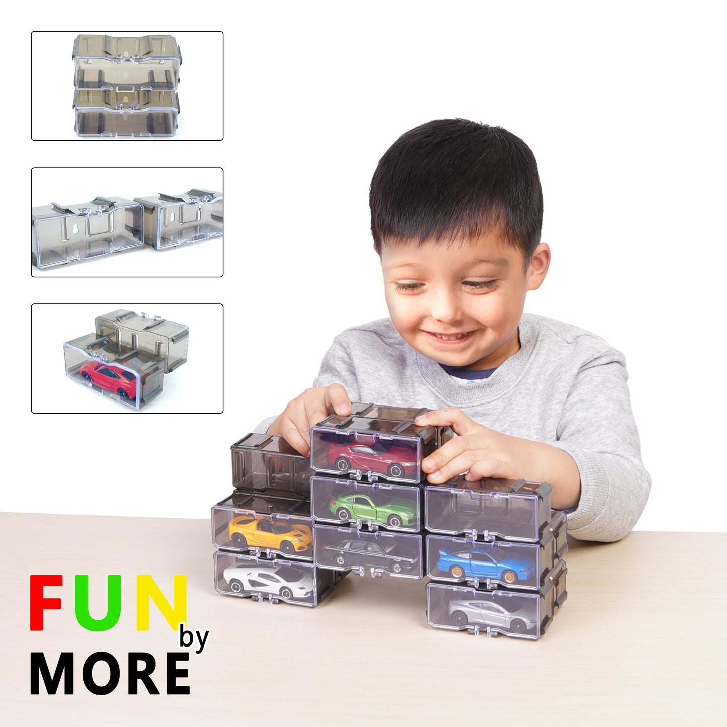 Toys Organizer Storage Case For Hot Wheels Car, For Matchbox Cars, For Mini Cars,1/64 Scale Hot Toy Wheels Display Case Holds 10