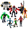 Toysvill Ben 10 Action Figures Set of 9 - Multicolored Plastic Toys (Ben Tennyson, Four Arms, Diamondhead & More)