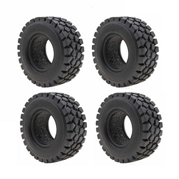 GTHELE 1.0 Crawler Tires for SCX24 Gladiator Bronco C10 JLU Deadbolt B17 Axial 1/24 1/18 Tracked car 4PCS