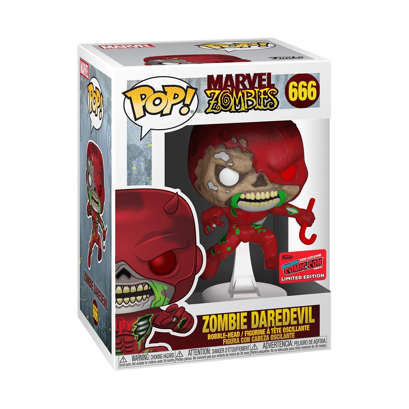 Funko Pop! Marvel Zombies 666 Zombie Daredevil 2020 Exclusive Shared Fall Convention Nycc