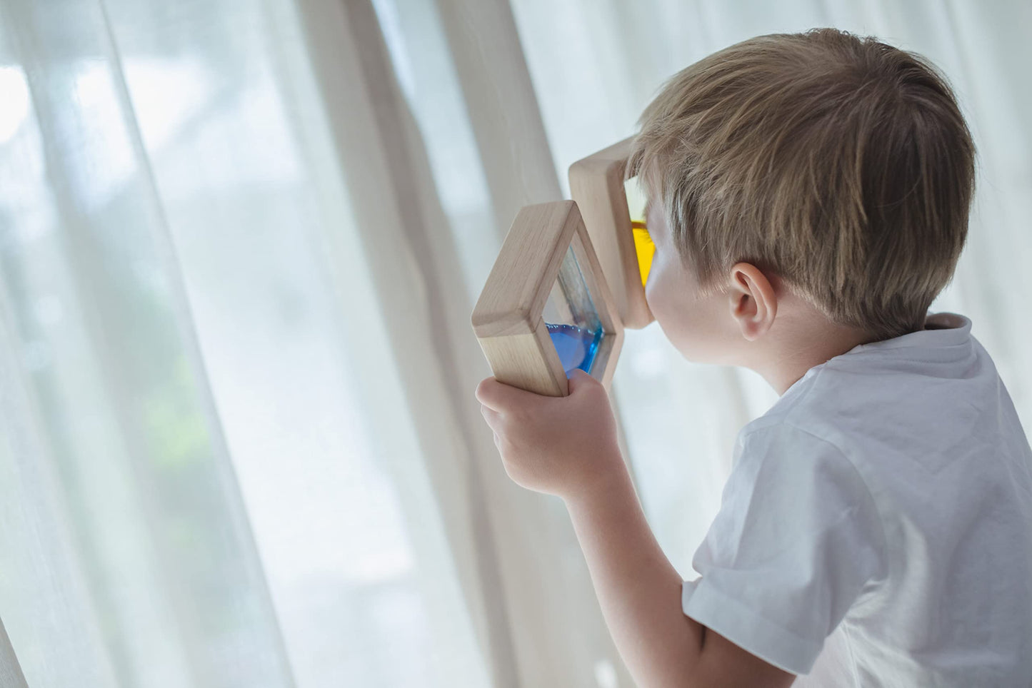 Plantoys 6 Piece Water Block Building & Color Mixing Learning Toy (5523) | Sustainably Made From Rubberwood And Non-Toxic Paints And Dyes