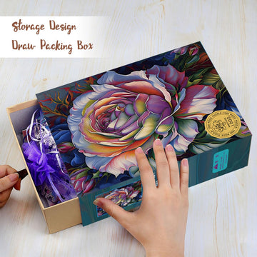 Ingooood Jigsaw Puzzle 1000 Pieces - Fantasy Series - Roses Puzzle Entertainment Toys for mature-themed Puzzles for Home Decoration Family Puzzle Perfect for Game Nights (March Rose)